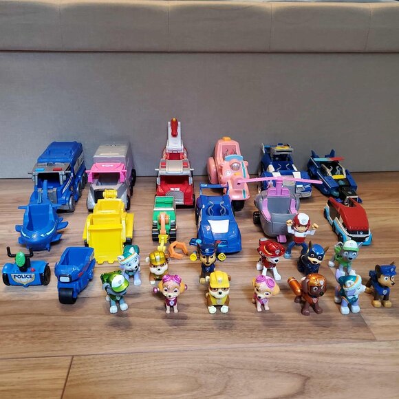 Paw Patrol Vehicle and Character Lot Bundle - Picture 1 of 7